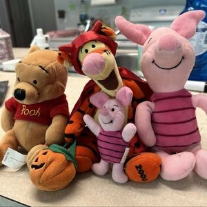 Winnie The Pooh Plush Lot Disney Tigger Piglet and Pooh